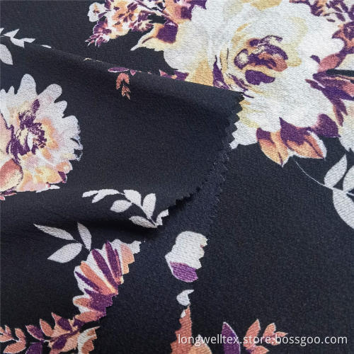 Lightweight Blurred Pattern 100% Polyester Chiffon Fabric